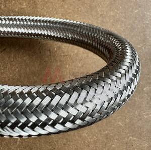 Black EPDM Rubber Tube with Stainless Steel Overbraid