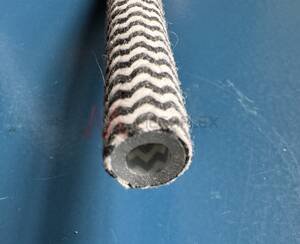 Silicone Tube with Textile Braid Sleeve