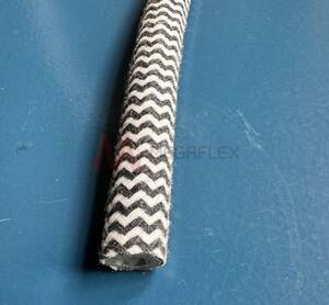 Silicone Tube with Textile Braid Sleeve