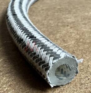 Silicone Tube with Textile Braid Sleeve