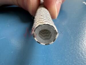 Silicone Tube with Textile Braid Sleeve