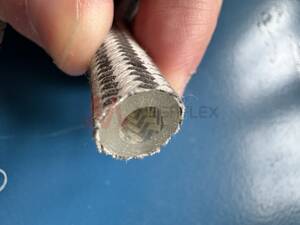 Silicone Tube with Textile Braid Sleeve