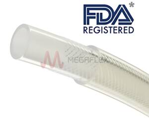 Polyester Reinforced Silicone Translucent Tube Food Grade