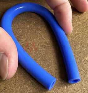 Unreinforced Blue Silicone Tube Food Grade