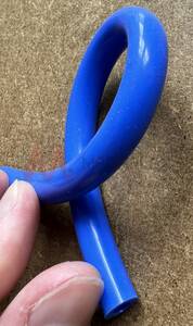 Unreinforced Blue Silicone Tube Food Grade