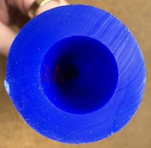 Unreinforced Blue Silicone Tube Food Grade