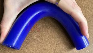 Unreinforced Blue Silicone Tube Food Grade