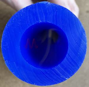 Unreinforced Blue Silicone Tube Food Grade
