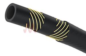 Black Nitrile Rubber Tube Twice Reinforced with Polyester Fibre