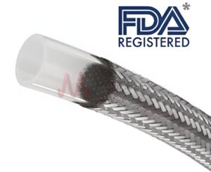 PTFE Extruded Tube with Stainless Steel Wire Braid