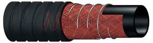 Corrugated Outer Flexible Black SBR/NR S&D Hose with Steel Helix and Textile Plies