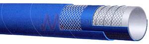 Blue CR/BR Oil Resistant Food S&D Hose with Steel Helix and Textile Plies