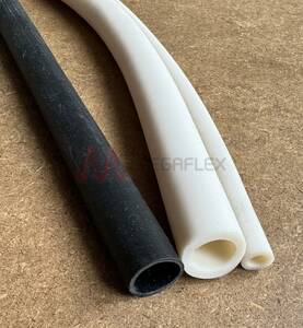 Semi-rigid Unreinforced Santoprene Black Tube