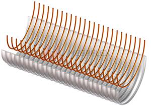 Vulcano 09 AF - TPU Woodworking Hose | Flame Resistant