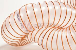 Translucent Polyurethane Ducting with Coppered Steel Wire Helix