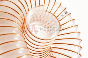 Translucent Polyurethane Ducting with Coppered Steel Wire Helix