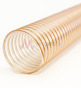 Translucent Ester Polyurethane Ducting with High Adhesion Coppered Steel Wire Helix