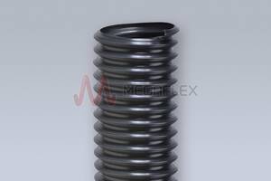 Vulcano PVC AF Black PVC-P Hose for Ventilation and Air Conditioning Systems