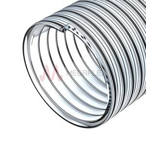Clear PVC Galvanised Steel Wire Helix Reinforced S&D Hose for Water, Juice, Liquids