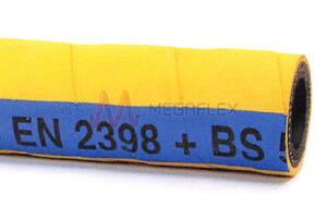 Yellow Synthetic Rubber Air Hose with Wrapped Cover for Air, Water, Pneumatic Tools