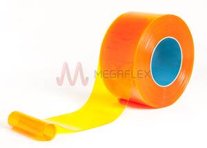 300mm wide x 3mm thick Orange Anti-Insect PVC Strip Curtain