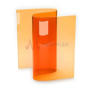 200mm wide x 2mm thick Orange Anti-Insect PVC Strip Curtain