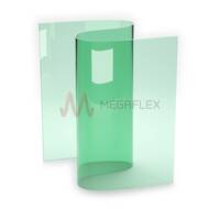 200mm wide x 2mm thick Green Tint Anti-Static PVC Strip Curtain