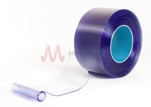 100mm wide x 1mm thick Clear PVC Strip Curtain
