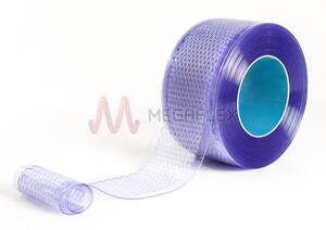 200mm wide x 2mm thick Clear Perforated PVC Strip Curtain