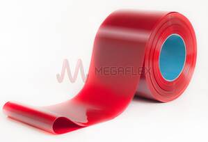 570mm wide x 1mm thick Red Welding PVC Strip Curtain