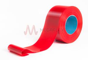 400mm wide x 4mm thick Red PVC Strip Curtain