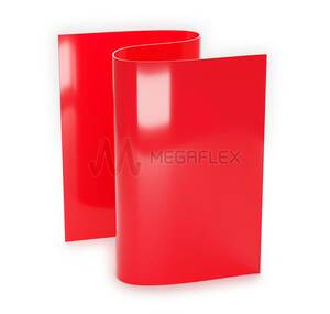 300mm wide x 2mm thick Red PVC Strip Curtain